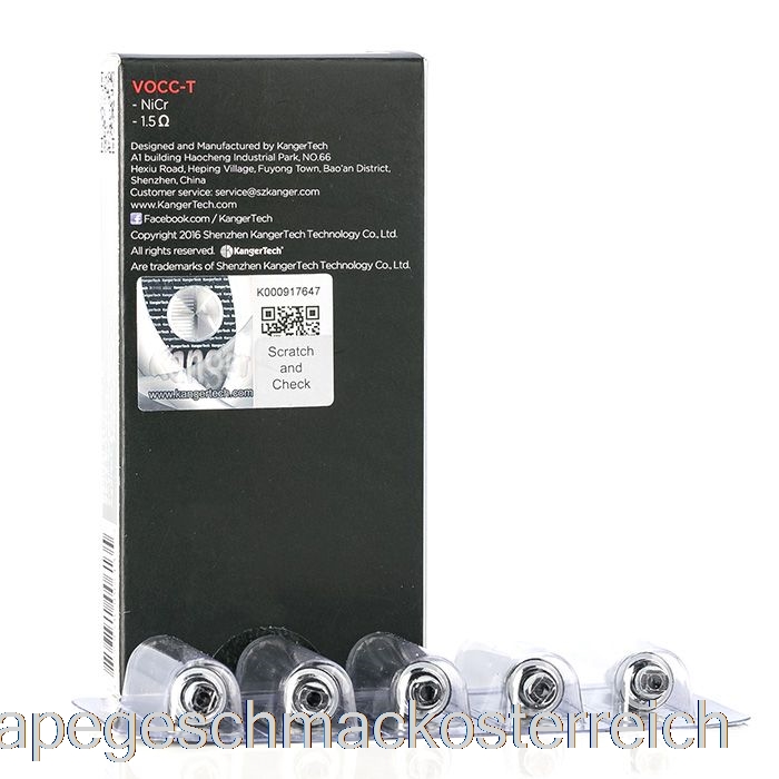Kanger Vocc-t Ersatzspulen 1,5 Ohm Vocc-t Spulen Vape-Geschmack
